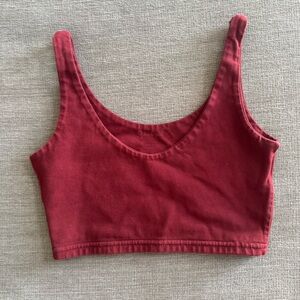 Brandy Melville Red Cropped Tank Top